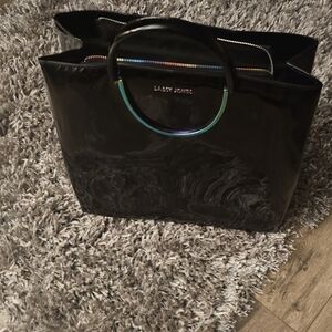 Sassy Jones Iridescent Black Tote